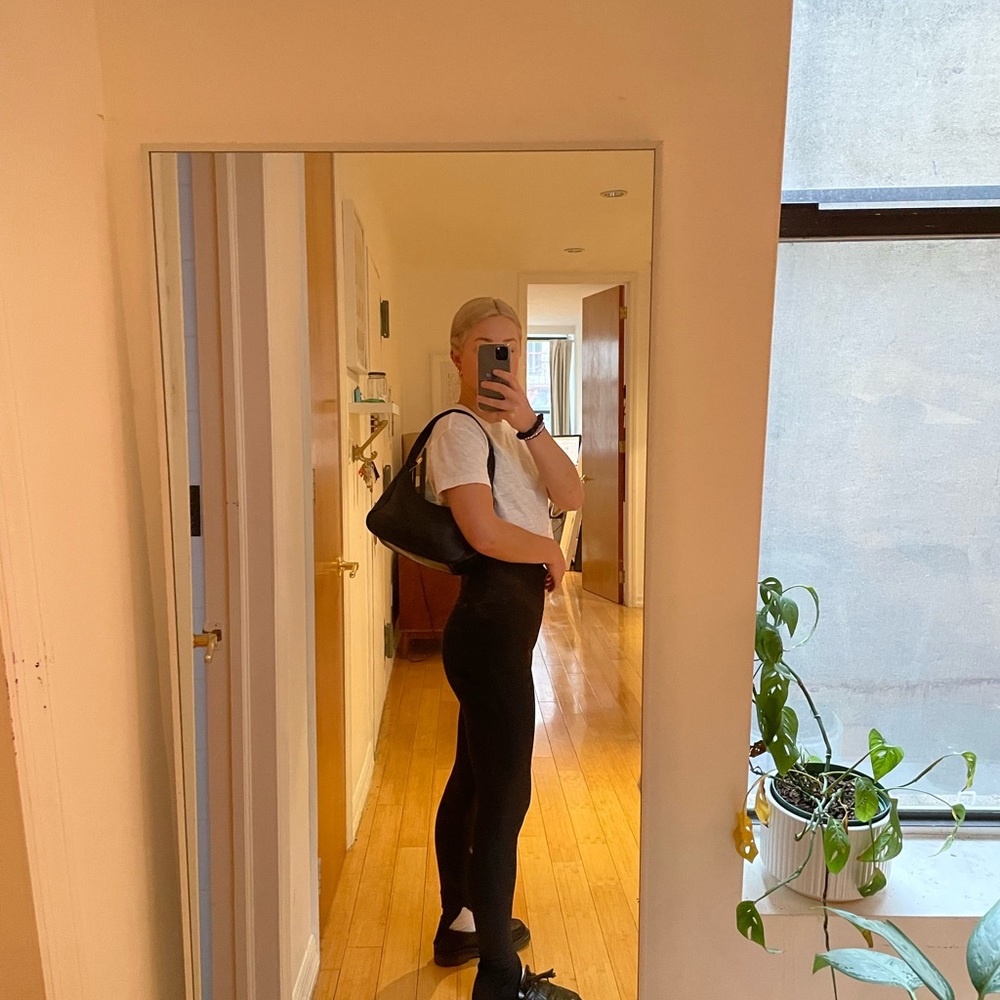 Black Basic Shoulder Bag - image 1